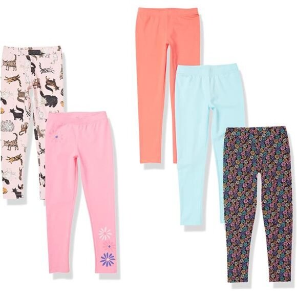 Girls and Toddlers' Leggings, Multipacks